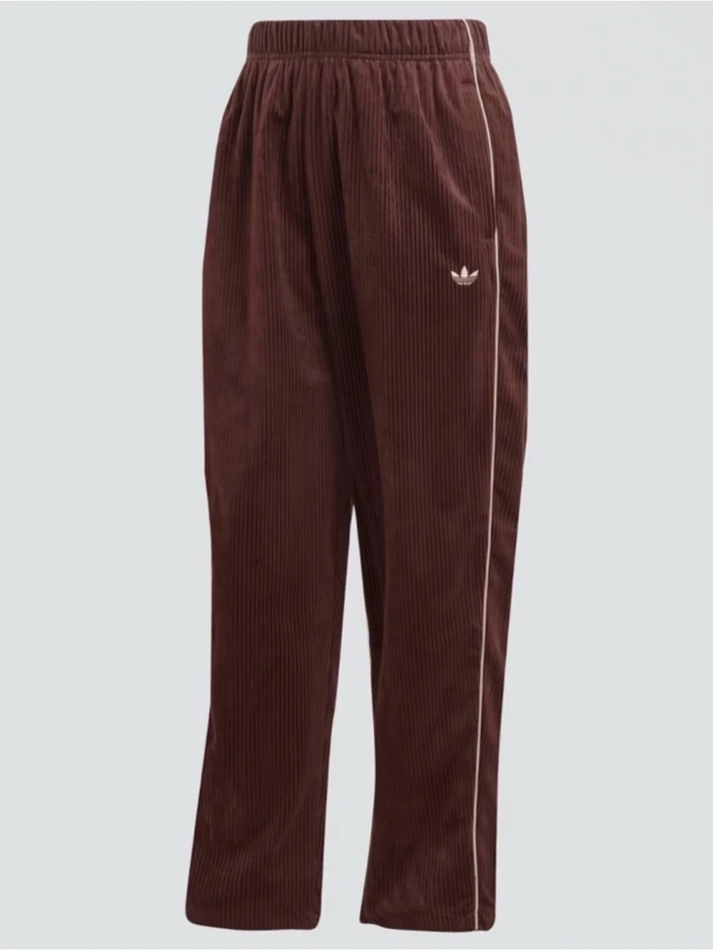 adidas Brown Corduroy Trefoil Pants sz S - Picture 2 of 8